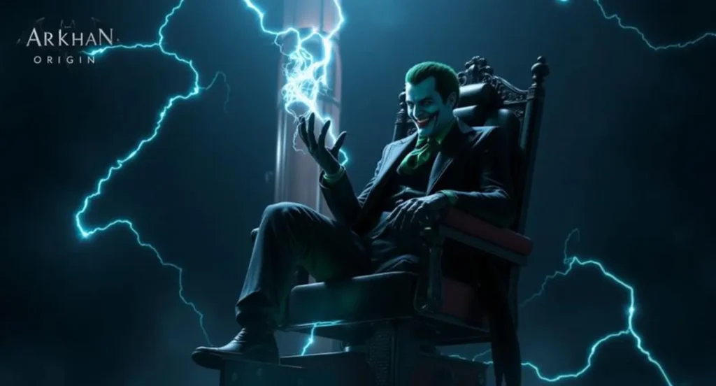 arkham origin joker electric chair