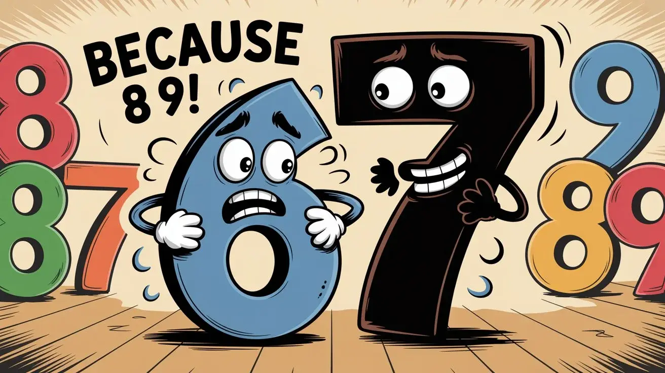 why is 6 afraid of 7 joke